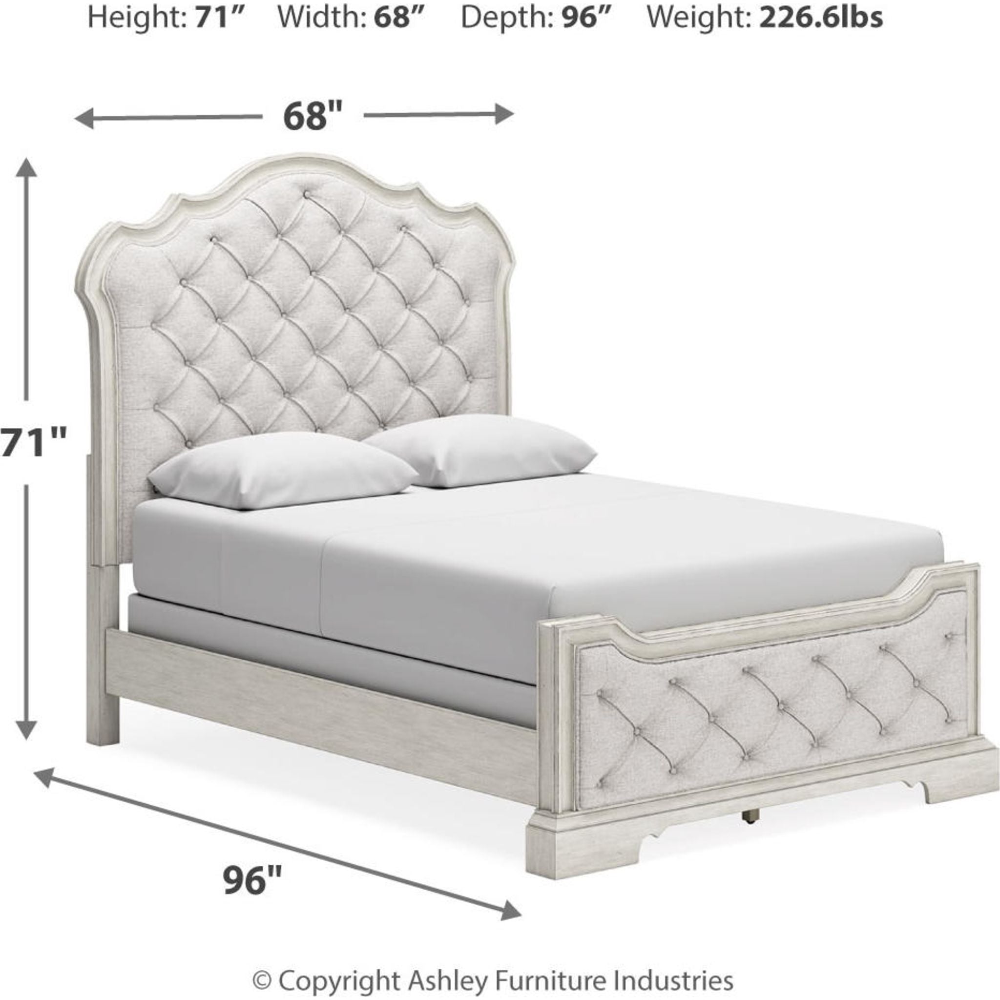 Arlendyne 6 Piece Panel Bedroom