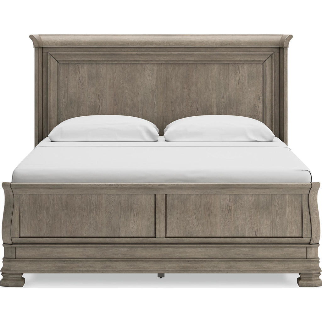 Lexorne 6 Piece King Sleigh Bedroom - Gray