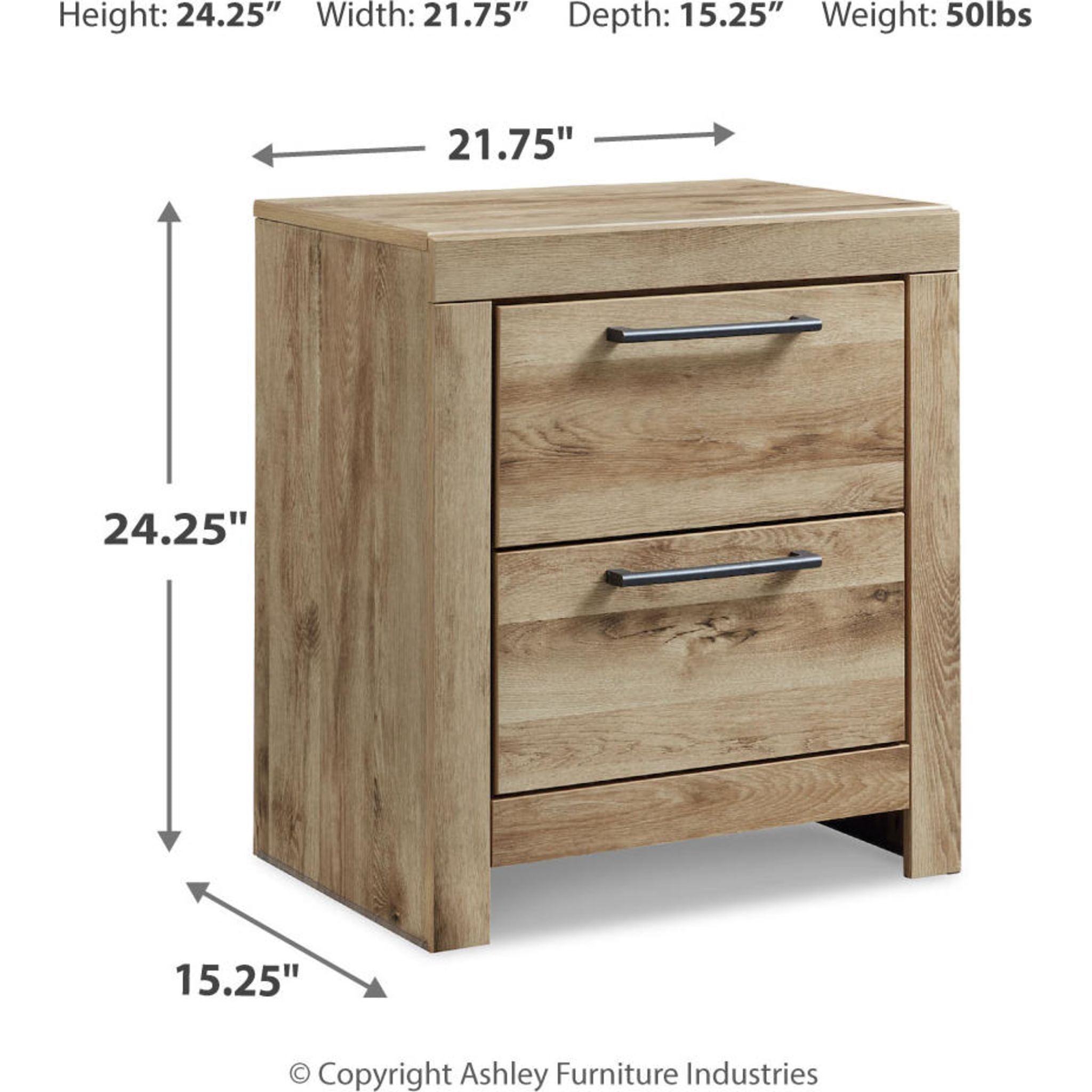 Hyanna 6 Piece King Storage Bedroom - Tan Brown