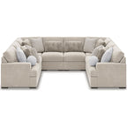 Cuddle Plush 8 Piece Modular Sectional with Ottomans - Arctic