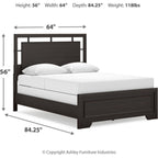 Covetown 6 Piece Queen Panel Bedroom - Dark Brown