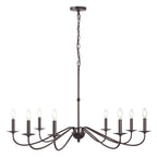 34.75 6-Light Iron LED Chandelier, by JONATHAN Y