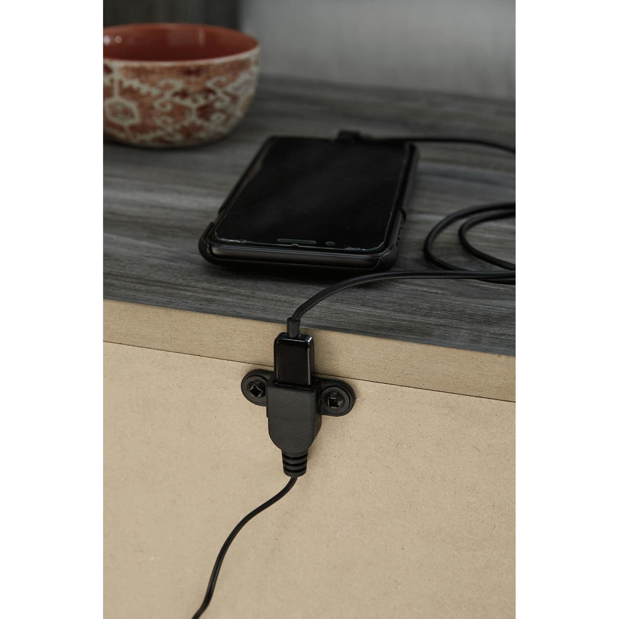 Baystorm 6 Piece King Panel Bedroom - Gray