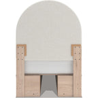 Arloster Platform Bed with 4 Drawer Storage - Tan/White