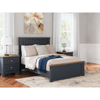 Landocken 6 Piece Panel Bedroom - Blue/Brown