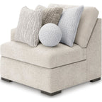 Cuddle Plush 8 Piece Modular Sectional with Ottomans - Arctic