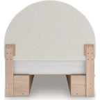 Arloster Platform Bed with 4 Drawer Storage - Tan/White