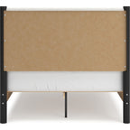 Cadmori 6 Piece Full Platform Bedroom - Black/White