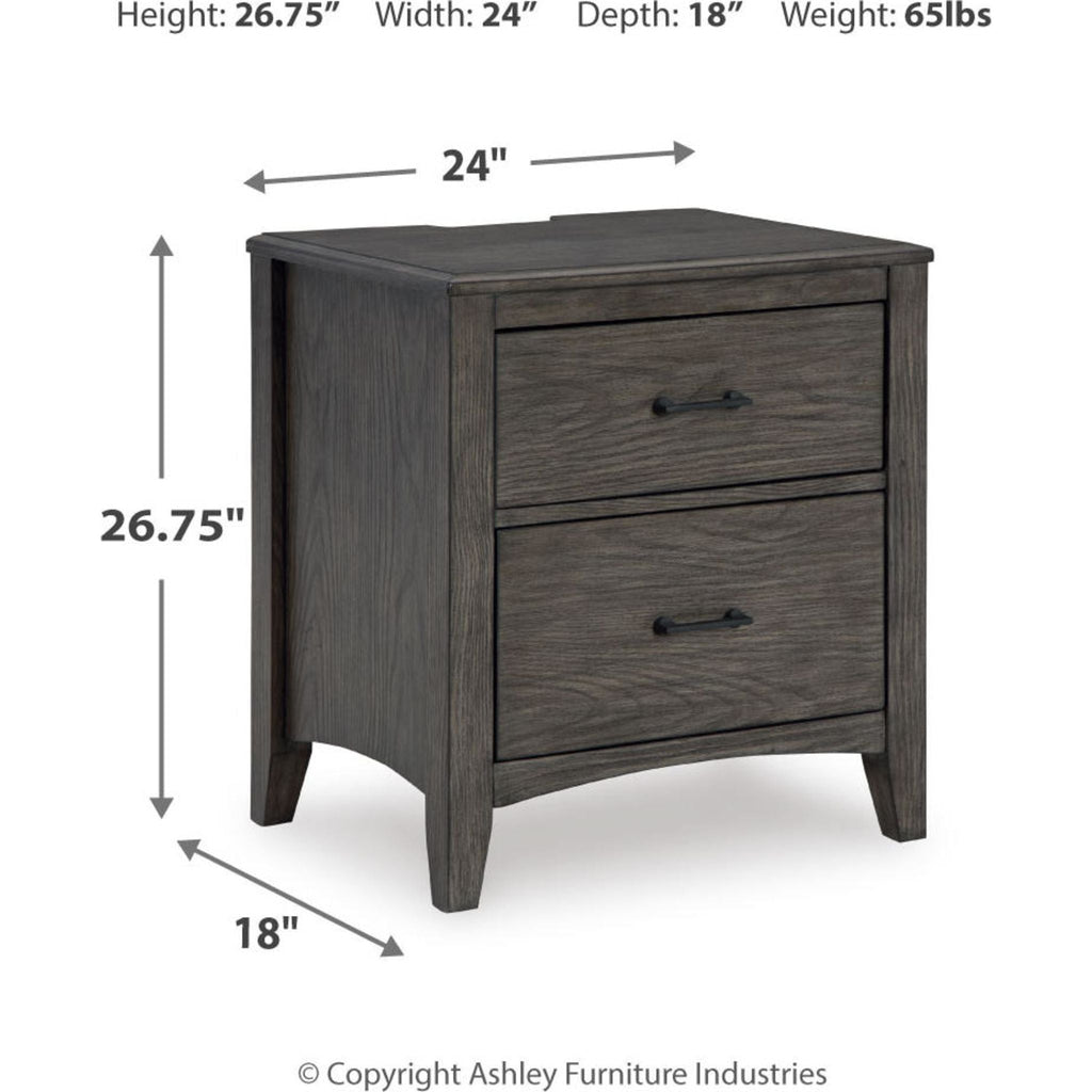 Montillan 6 Piece Queen Panel Bedroom - Grayish Brown