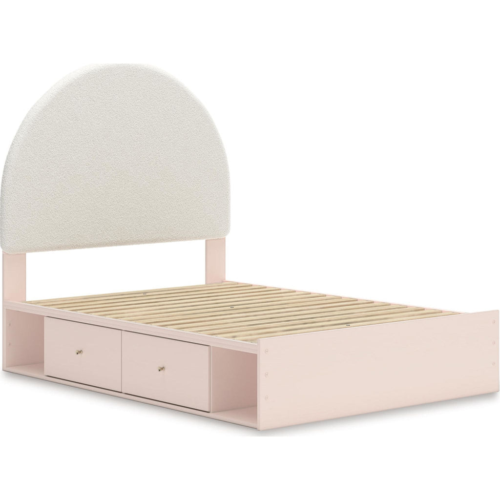 Wistenpine Full Storage Bed - Blush