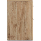 Hyanna 6 Piece King Panel Bedroom - Tan Brown