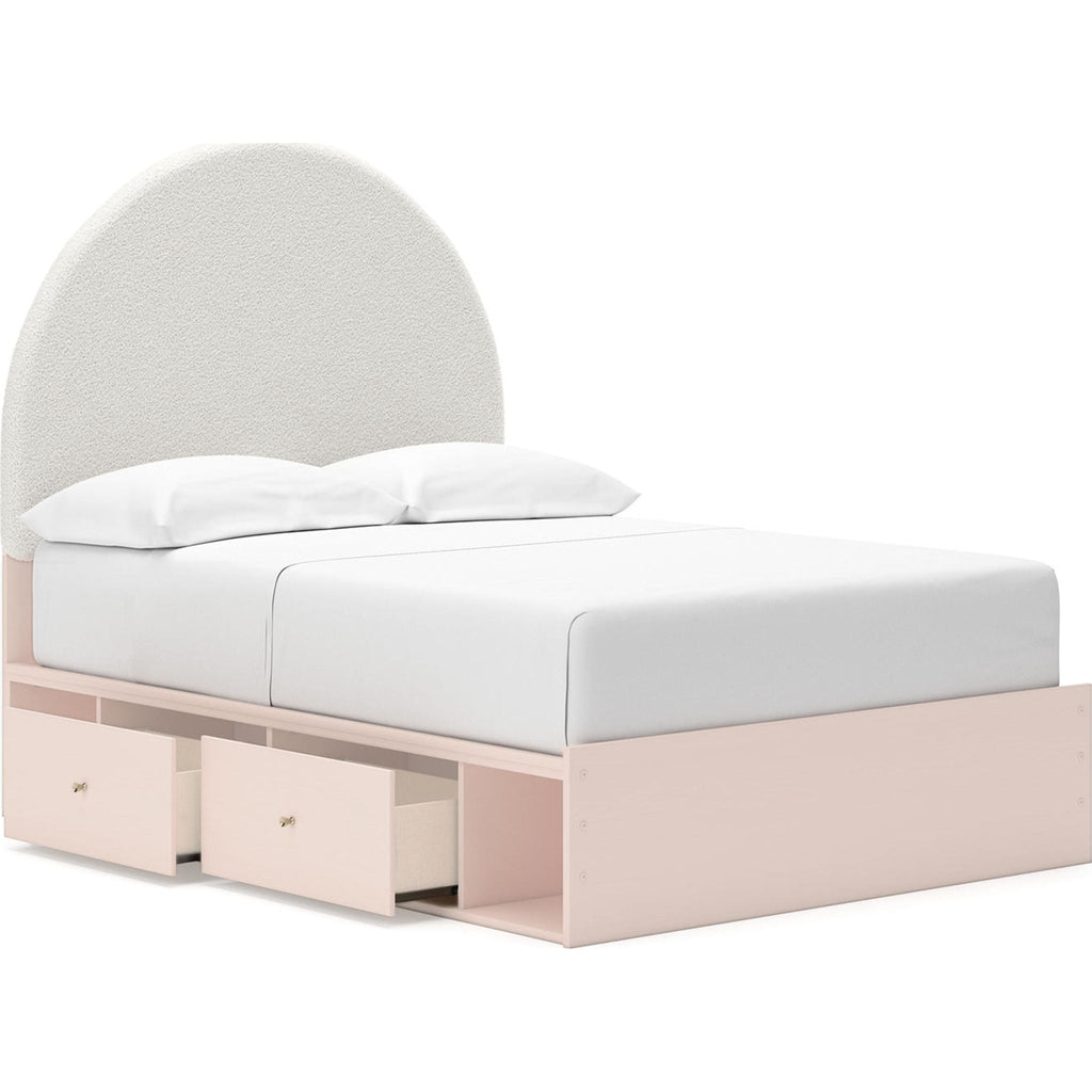 Wistenpine Full Storage Bed - Blush