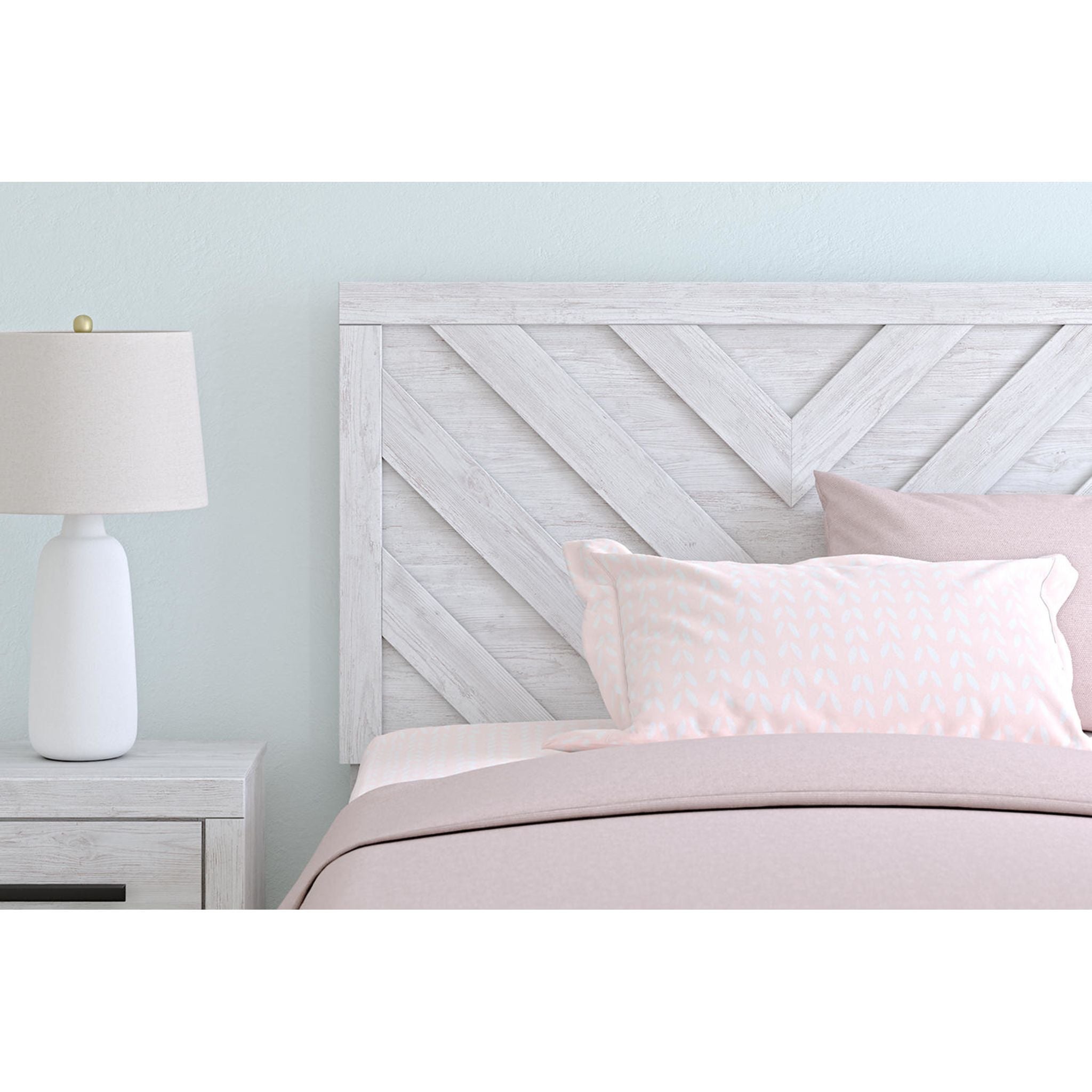 Cayboni 6 Piece Full Panel Bedroom - Whitewash