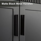 Wavy Line 30/36/48 Bathroom Vanity Set with Sink & Faucet