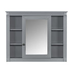 36'' Modern Bathroom Vanity with Top Sink and Mirror Cabinet,2 Doors and 2 Drawers