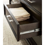 Neymorton 6 Piece Panel Bedroom - Dark Grayish Brown