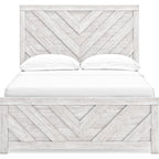 Cayboni 6 Piece Full Panel Bedroom - Whitewash
