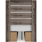 Graystorm Twin Storage Bed - Brown Gray