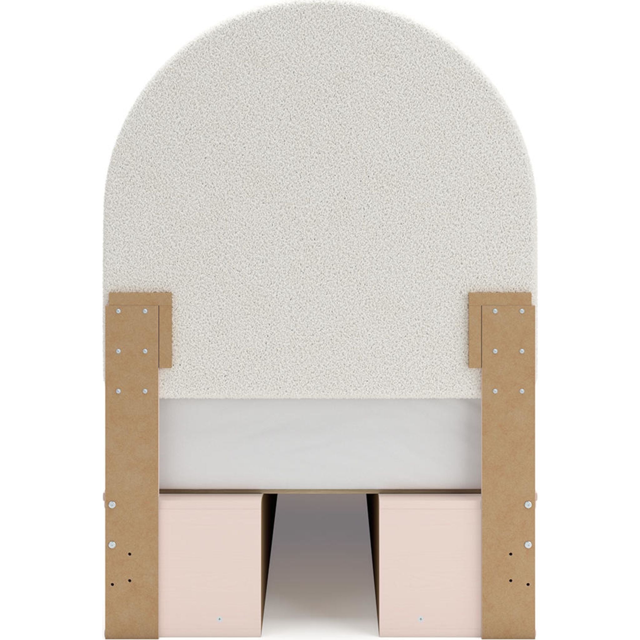 Wistenpine Twin Storage Bed - Blush