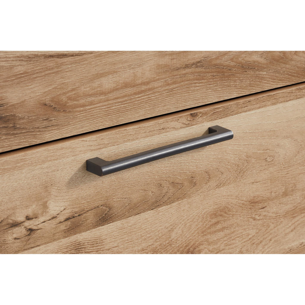 Hyanna 6 Piece King Panel Bedroom - Tan Brown