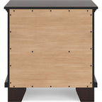 Covetown 6 Piece Twin Panel Bedroom - Dark Brown