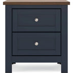 Landocken 6 Piece Panel Bedroom - Blue/Brown