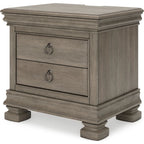 Lexorne 6 Piece King Sleigh Bedroom - Gray