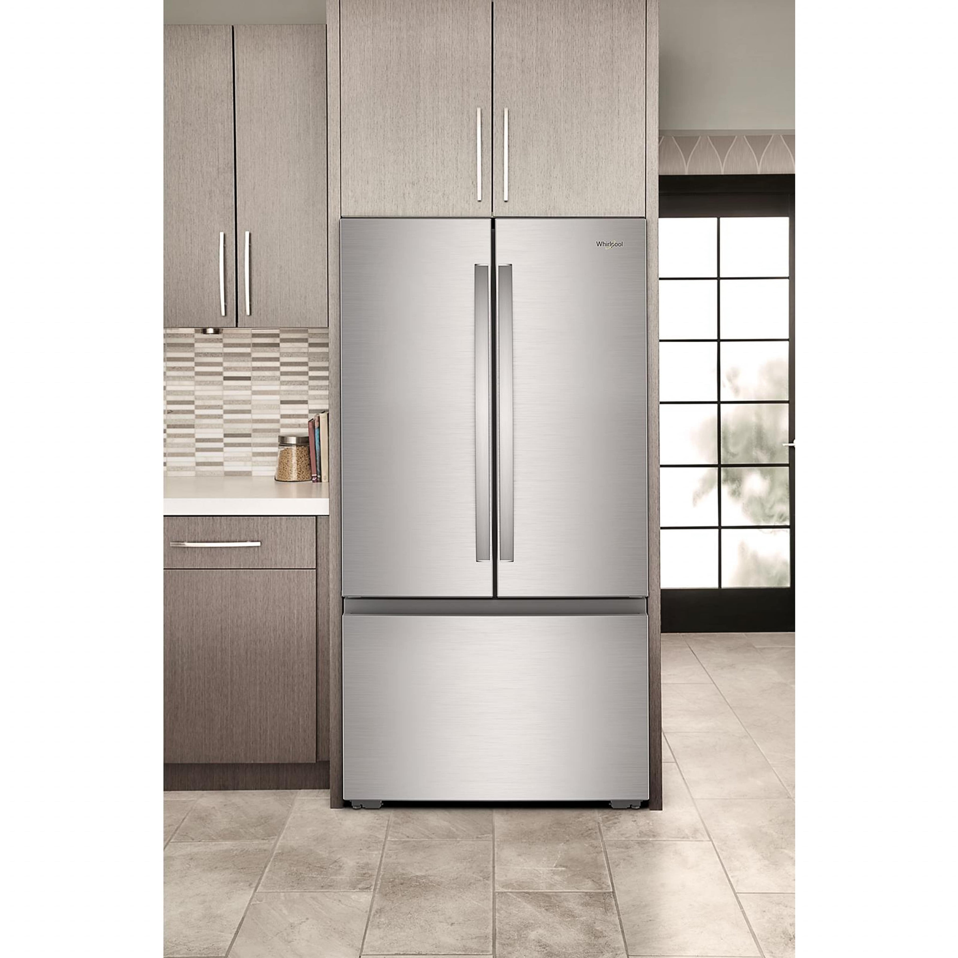 Whirlpool French Door Fridge (WRFC3036RZ) - Fingerprint-Resistant Stainless Finish