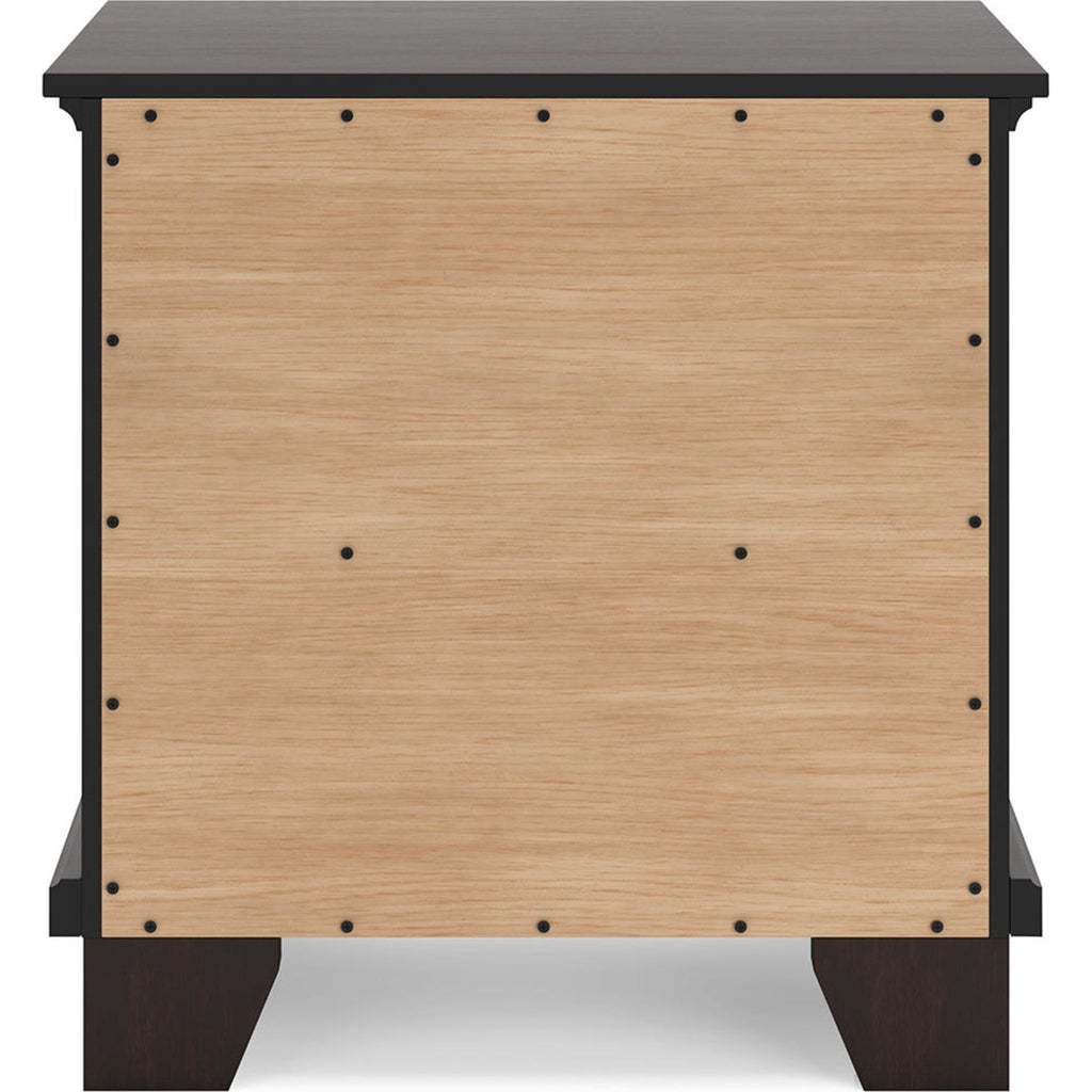 Covetown 6 Piece Twin Panel Bedroom - Dark Brown