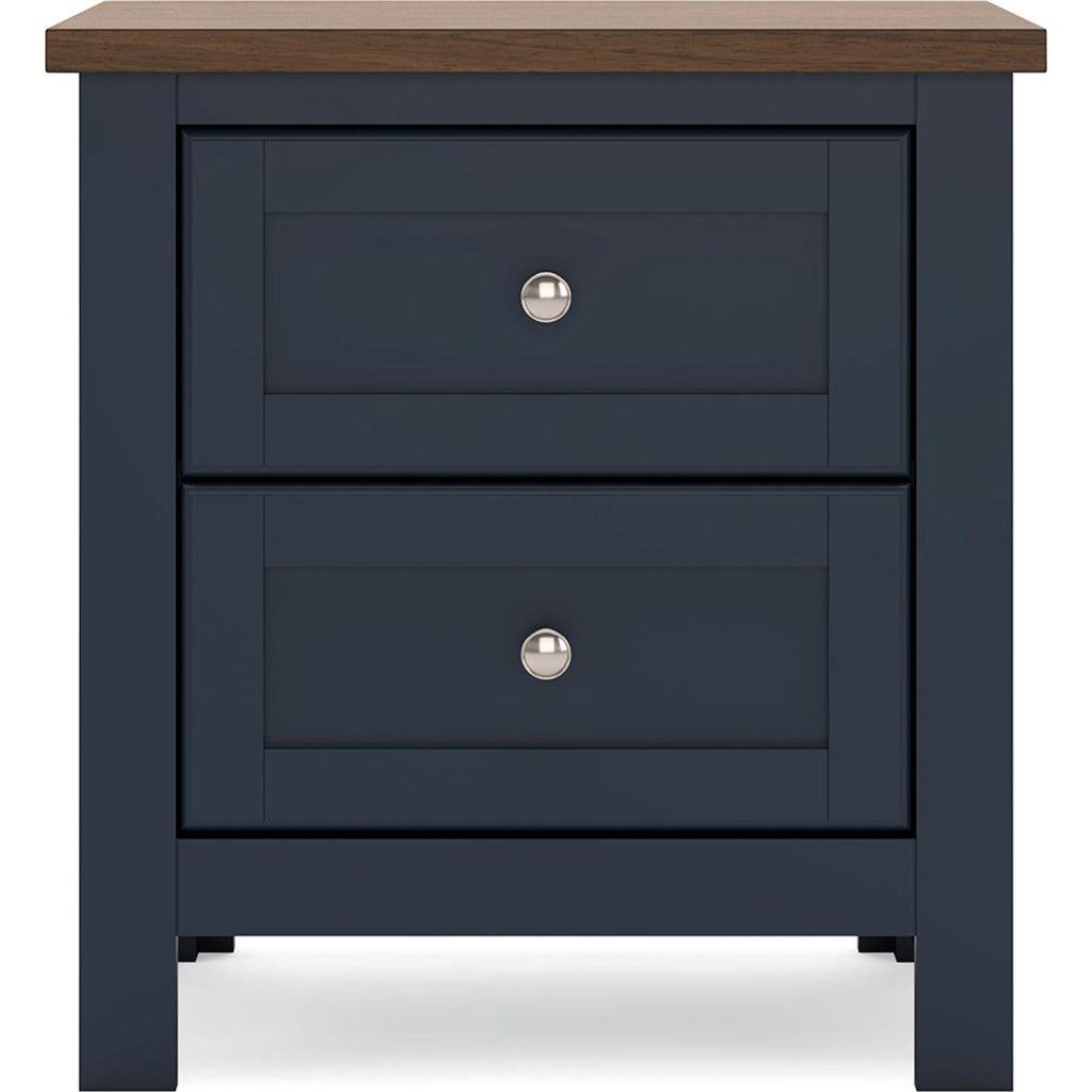 Landocken 6 Piece Panel Bedroom - Blue/Brown