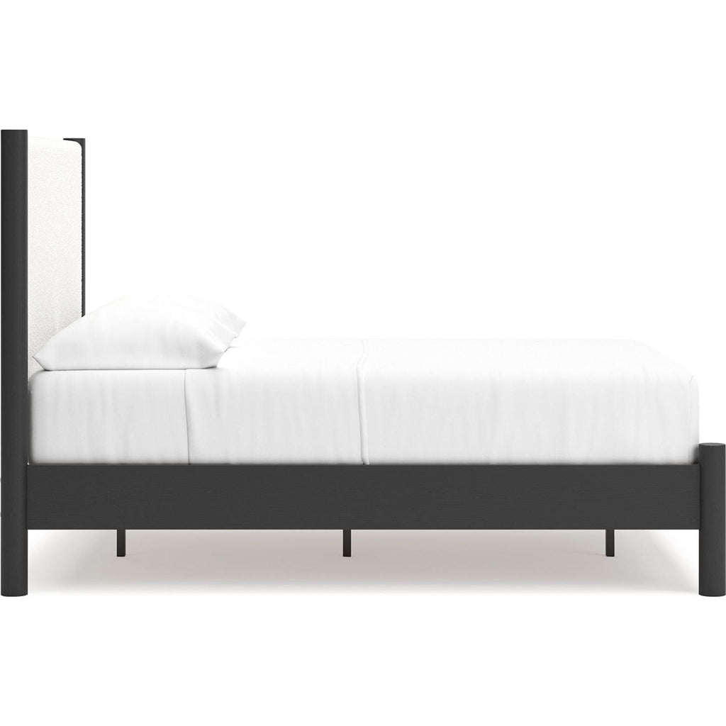 Cadmori 6 Piece Full Platform Bedroom - Black/White