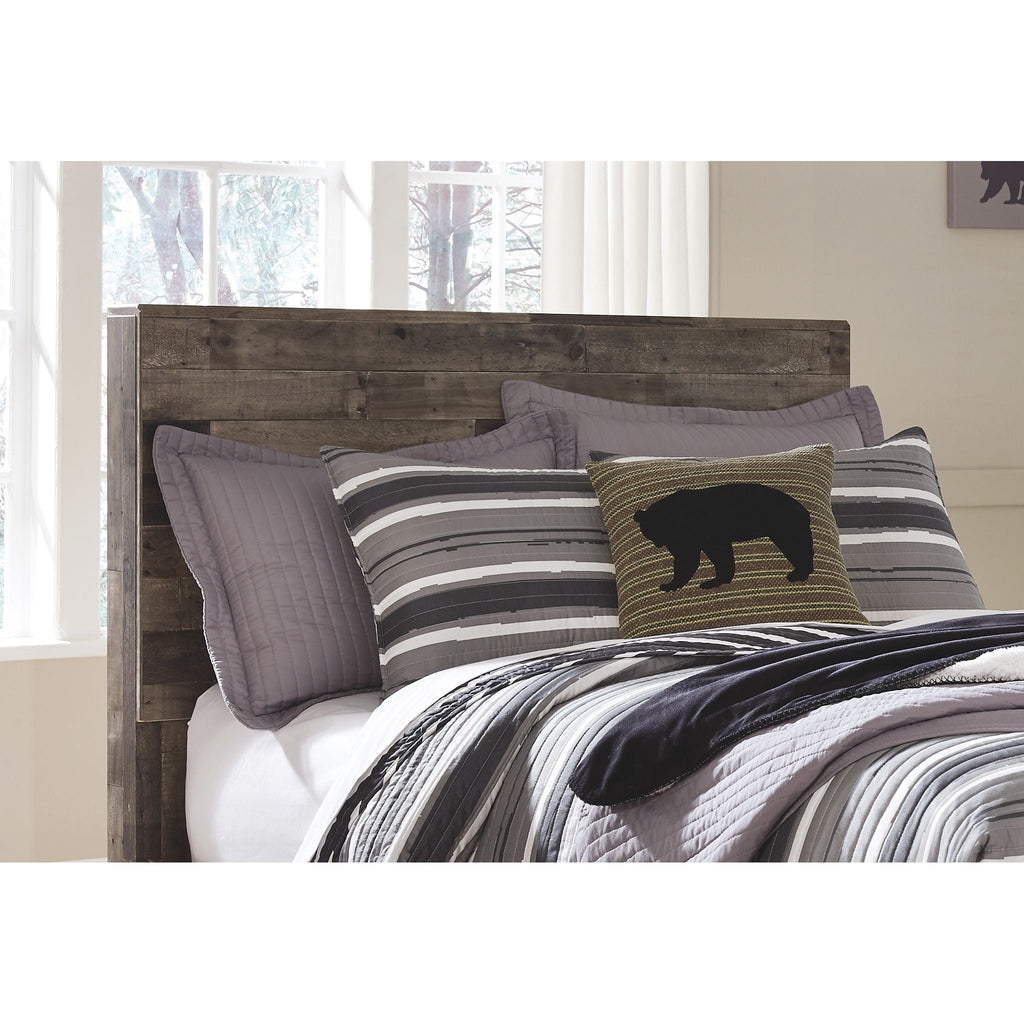 Derekson Panel Headboard - Multi Gray