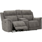 Next-Gen Power Reclining Loveseat with Console - Slate
