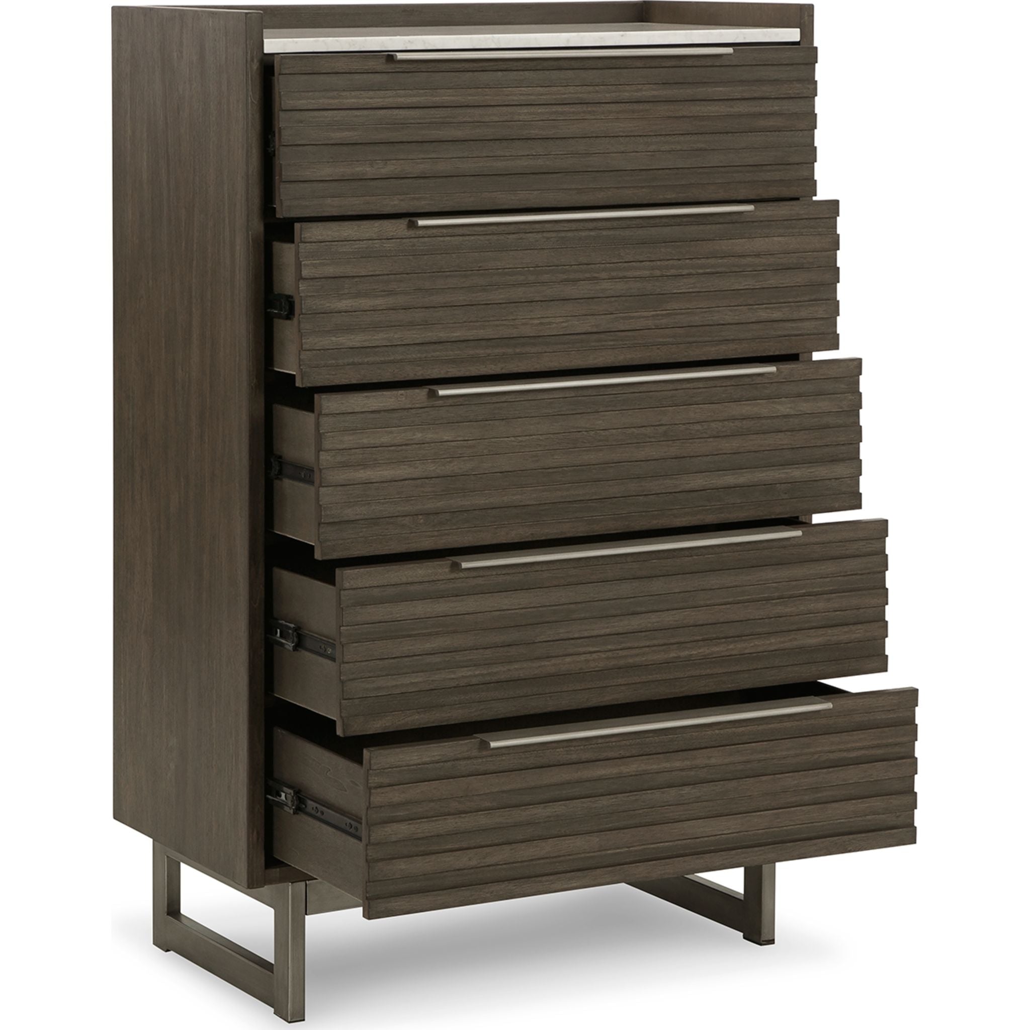 Arkenton Chest - Grayish Brown/White