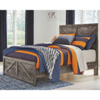 Wynnlow Crossbuck Panel Bed - Gray