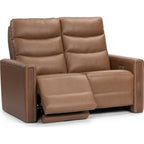 Valmont Power Reclining Loveseat With Power Headrest - Verona Russet