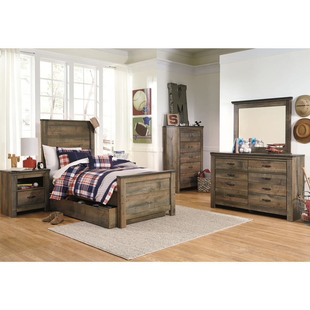 Trinell Twin Bed - Brown