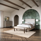 Ellesmere Full Panel Bed - Champagne/White