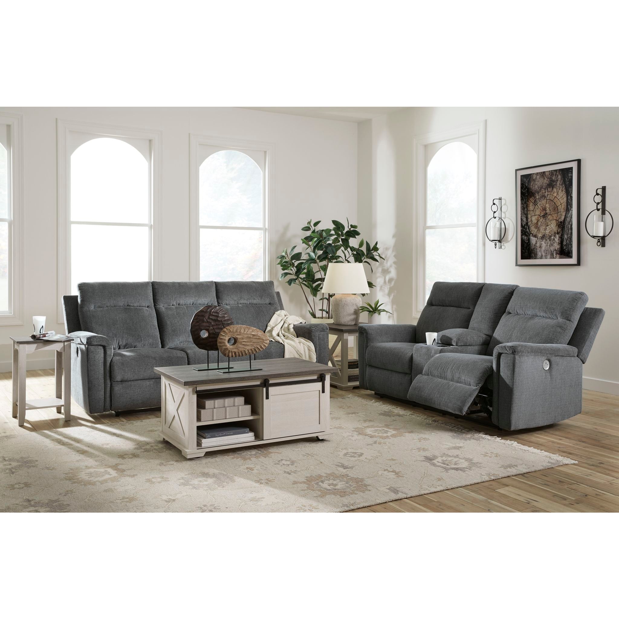 Barnsana Power Reclining Loveseat with Console
