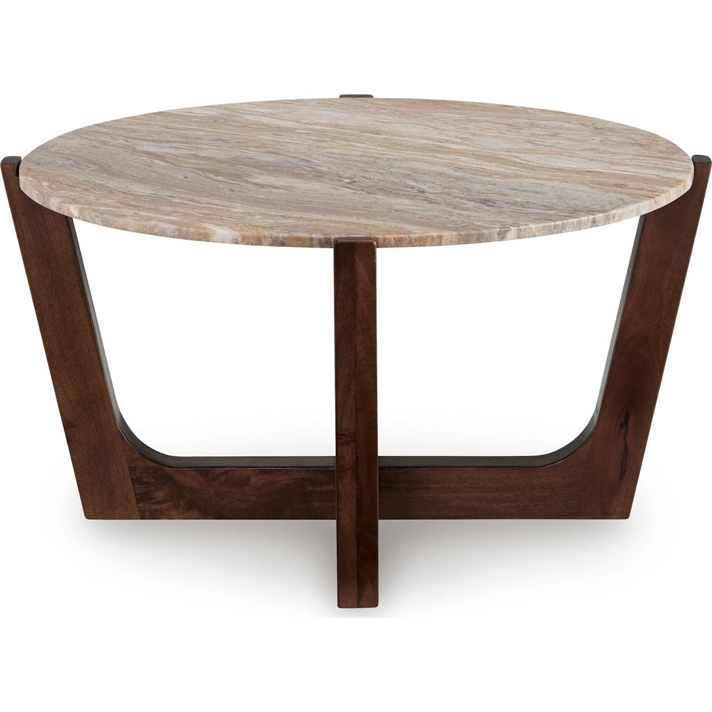 Tanidore Coffee Table - Warm Brown