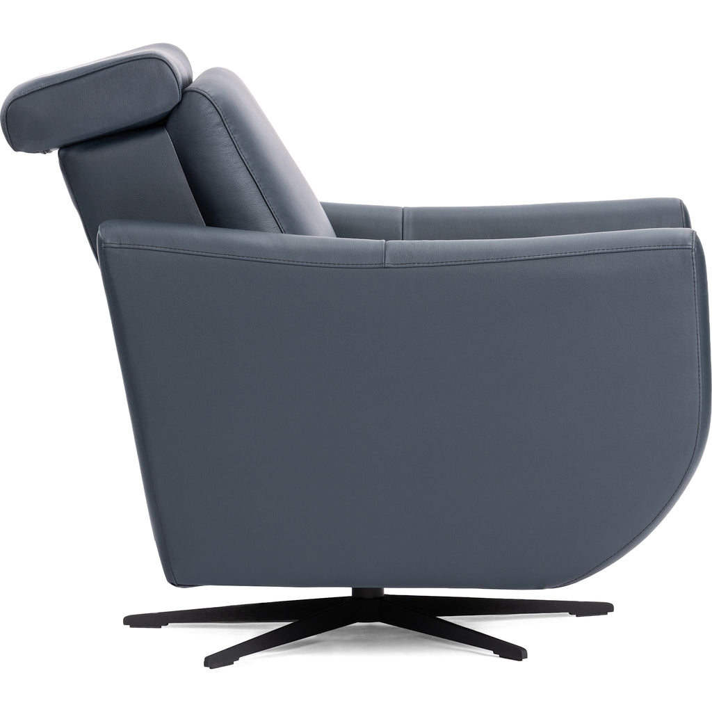 Lune Power Swivel Chair - Madras Blue