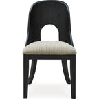 Rowanbeck Dining Chair - Gray/Black - (D821-01)