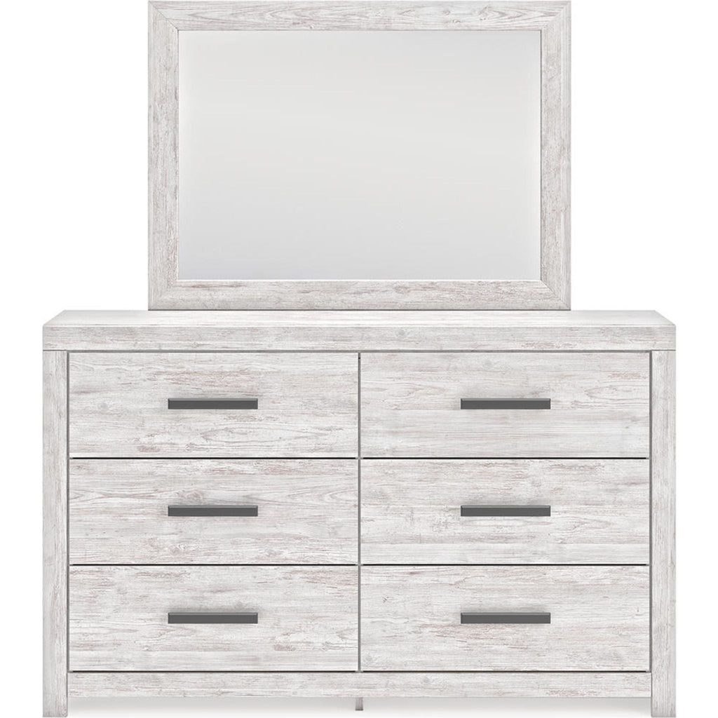 Cayboni Dresser and Mirror - Whitewash