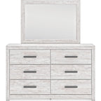 Cayboni Dresser and Mirror - Whitewash