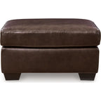 Santorine Ottoman - Dark Brown