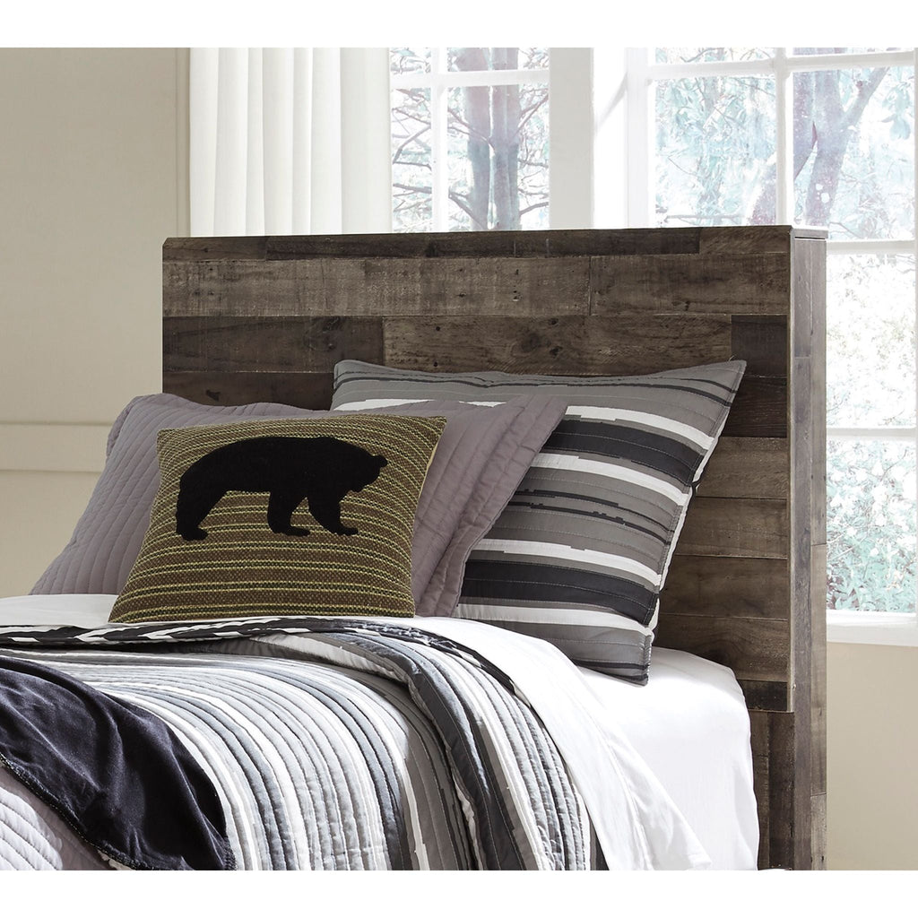 Derekson Panel Headboard - Multi Gray
