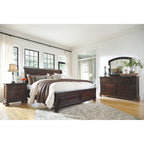 Porter Dresser and Mirror - Rustic Brown