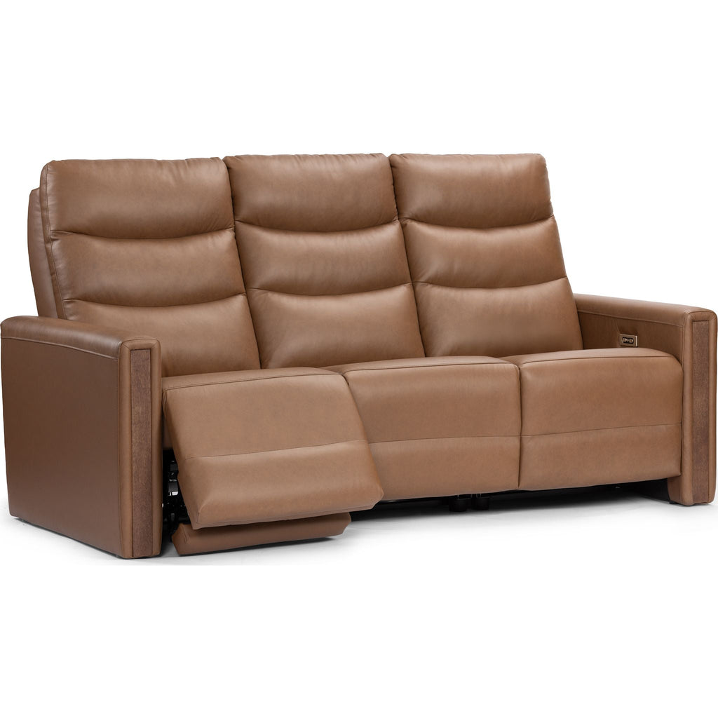 Valmont Power Reclining Sofa With Power Headrest - Verona Russet