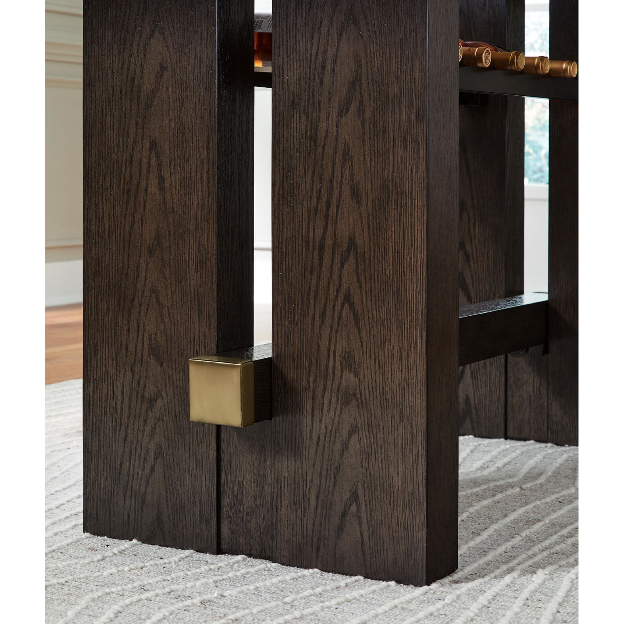 Burkhaus Counter Height Table - Dark Brown - (D984-32)