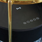Nedman Accent Table with Speaker - Black/Gold Finish